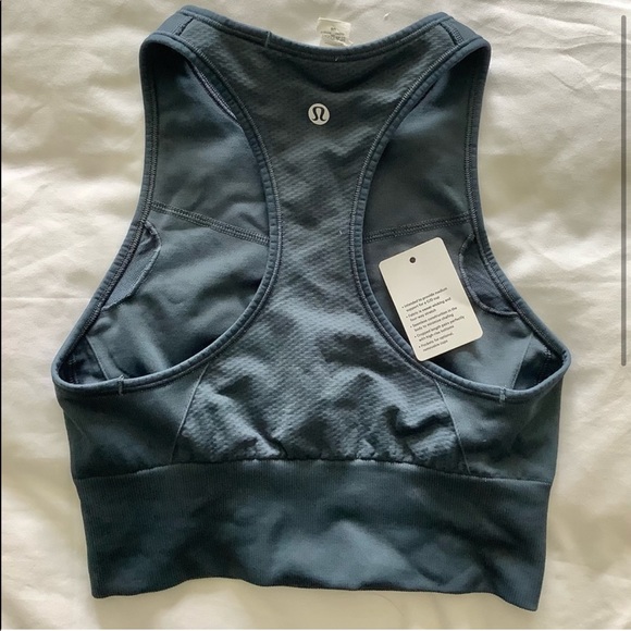 Lululemon Ebb to Train Bra Dark Navy Grey - Picture 2 of 3